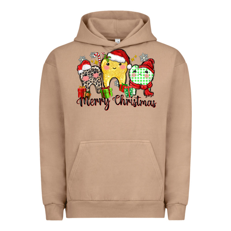 Merry Christmas Tooth Urban Hoodie by Zillion Design Studio | Teevron