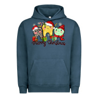 Pigment Midnight Navy merry christmas tooth Urban Hoodie - Zillion Design Studio