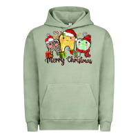 Pigment Oil Green merry christmas tooth Urban Hoodie - Zillion Design Studio
