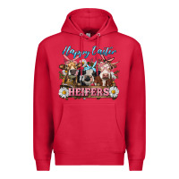 Cardinal Happy Easter Heifers Premium Hoodie - RanaPortraitStore