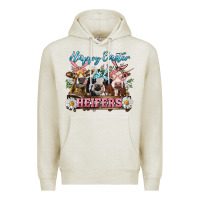 Oatmeal Heather Happy Easter Heifers Premium Hoodie - RanaPortraitStore