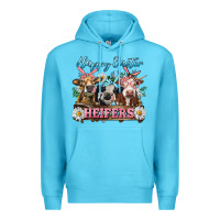 Ocean Blue Happy Easter Heifers Premium Hoodie - RanaPortraitStore