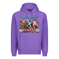 Purple Happy Easter Heifers Premium Hoodie - RanaPortraitStore