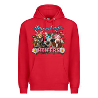 Red Happy Easter Heifers Premium Hoodie - RanaPortraitStore