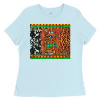 Baby Blue love autism awareness leopard cowhide Ladies Tee - Artiststas