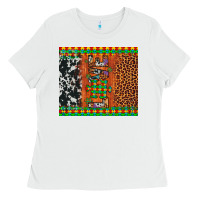 White love autism awareness leopard cowhide Ladies Tee - Artiststas