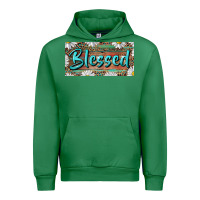 Emerald Blessed With Daisy And Leopard Urban Hoodie - RanaPortraitStore