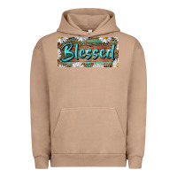 Pigment Burro Blessed With Daisy And Leopard Urban Hoodie - RanaPortraitStore