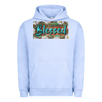 Pigment Grape Ice Blessed With Daisy And Leopard Urban Hoodie - RanaPortraitStore