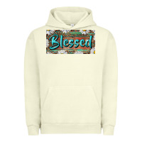 Pigment Pistachio Blessed With Daisy And Leopard Urban Hoodie - RanaPortraitStore