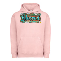 Pigment Salmon Blessed With Daisy And Leopard Urban Hoodie - RanaPortraitStore