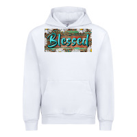 White Blessed With Daisy And Leopard Urban Hoodie - RanaPortraitStore