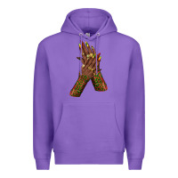Purple juneteenth nail art with afro hand Premium Hoodie - texasbilliewilder