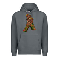 Rock juneteenth nail art with afro hand Premium Hoodie - texasbilliewilder