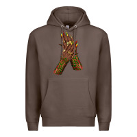 Coffee juneteenth nail art with afro hand Premium Hoodie - texasbilliewilder