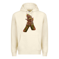 Sandshell juneteenth nail art with afro hand Premium Hoodie - texasbilliewilder