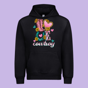 Love Western Cowboy Urban Hoodie Designed By Texasbilliewilder