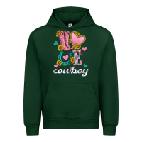 Foreset Green love western cowboy Urban Hoodie - texasbilliewilder