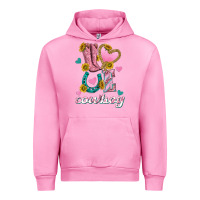 Fuchsia Pink love western cowboy Urban Hoodie - texasbilliewilder
