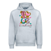 Heather Grey love western cowboy Urban Hoodie - texasbilliewilder