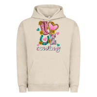 Pigment French Oak love western cowboy Urban Hoodie - texasbilliewilder