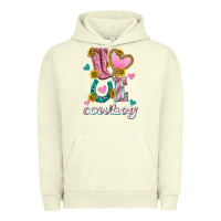 Pigment Pistachio love western cowboy Urban Hoodie - texasbilliewilder