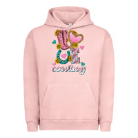 Pigment Salmon love western cowboy Urban Hoodie - texasbilliewilder