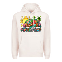 Pale Pink summer camp Premium Hoodie - Zillion Design Studio