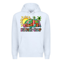 White summer camp Premium Hoodie - Zillion Design Studio