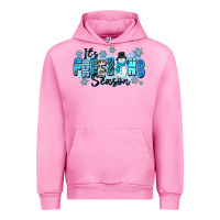 Fuchsia Pink it's freezing season Urban Hoodie - Zillion Design Studio