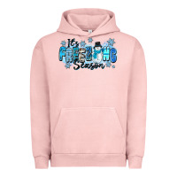 Pigment Salmon it's freezing season Urban Hoodie - Zillion Design Studio