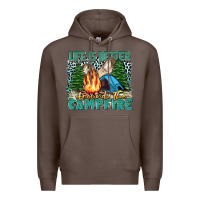 Coffee life is better around the campfire Premium Hoodie - Zillion Design Studio