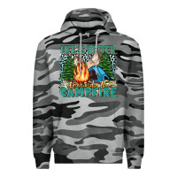 Slate Camo life is better around the campfire Premium Hoodie - Zillion Design Studio