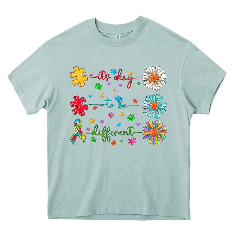 It's Okay To Be Different Heavy Core Tee by CowhideDigitalArt | Teevron