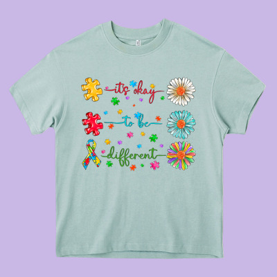 It's Okay To Be Different Heavy Core Tee Designed By Cowhidedigitalart