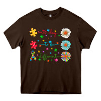 Chocolate Brown It's Okay To Be Different Heavy Core Tee - CowhideDigitalArt