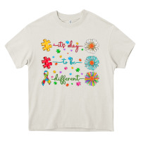 Cream It's Okay To Be Different Heavy Core Tee - CowhideDigitalArt