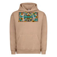 Pigment Burro Blessed With Sunflower And Gemstone Urban Hoodie - RanaPortraitStore