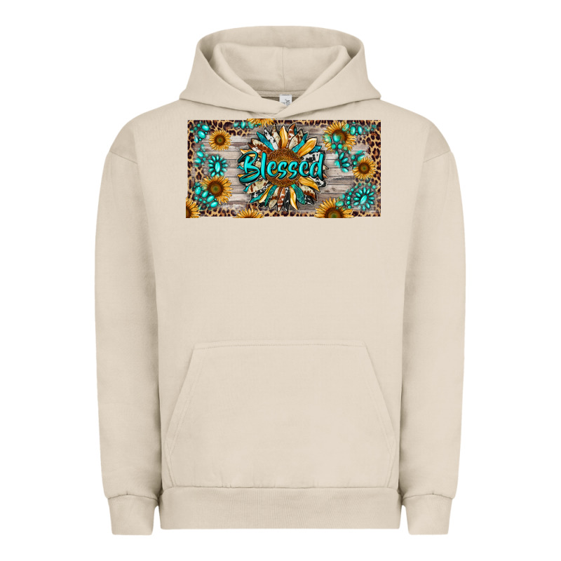 Blessed With Sunflower And Gemstone Urban Hoodie by RanaPortraitStore | Teevron