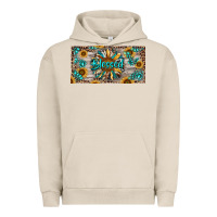 Pigment French Oak Blessed With Sunflower And Gemstone Urban Hoodie - RanaPortraitStore