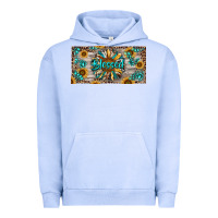 Pigment Grape Ice Blessed With Sunflower And Gemstone Urban Hoodie - RanaPortraitStore