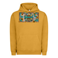 Pigment Peanut Butter Blessed With Sunflower And Gemstone Urban Hoodie - RanaPortraitStore