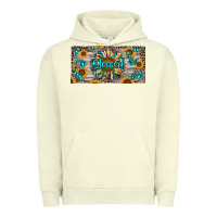 Pigment Pistachio Blessed With Sunflower And Gemstone Urban Hoodie - RanaPortraitStore