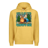 Antique Gold life is better around the campfire Premium Hoodie - Zillion Design Studio