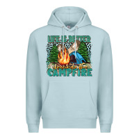 Blue Mist life is better around the campfire Premium Hoodie - Zillion Design Studio