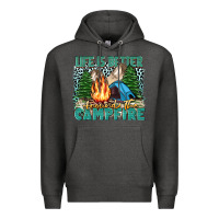 Charcoal Heather life is better around the campfire Premium Hoodie - Zillion Design Studio