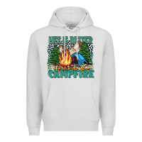 Dove Grey life is better around the campfire Premium Hoodie - Zillion Design Studio