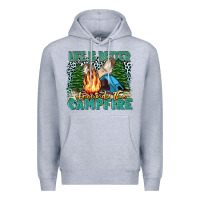 Heather Grey life is better around the campfire Premium Hoodie - Zillion Design Studio