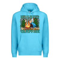 Ocean Blue life is better around the campfire Premium Hoodie - Zillion Design Studio