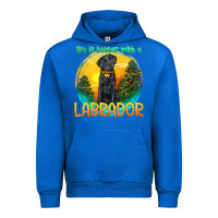 Cobalt life is better with a labrador Urban Hoodie - texasbilliewilder